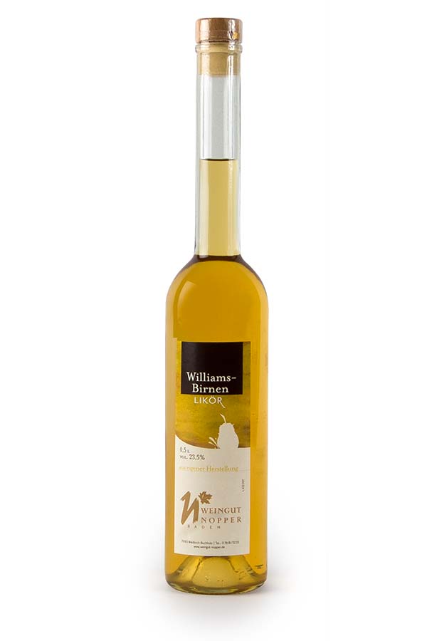 Williams Christ Birnenlikör aus eigenem Anbau