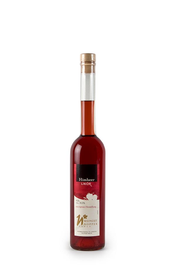 Himbeerlikör aus vollreifen Himbeeren aus Waldkirch